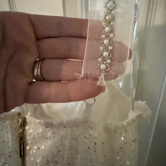 BRONC AND BANCO mademoiselle midi wedding dress NEW WITH TAGS - Picture 9 of 10